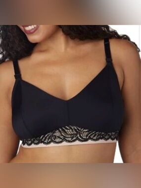 Set of 2 The Dairy Fairy Hands-Free Pumping & Nursing Bras - Lace Trim